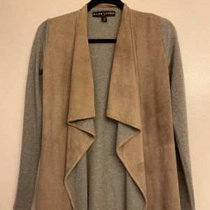 Ralph Lauren Suede and Cashmere Open Cardigan XS